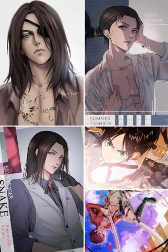 Eren Jaeger Anime Posters Ver2